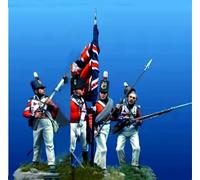 TRUEGRIS 1/32 Figurines en résine de Soldats français de la Première Guerre Mondiale (4 Figurines), Non assemblées et Non peintes //q9D5J2