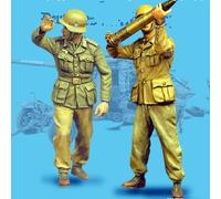 TRUEGRIS 1/35 Figurines en résine de Soldats allemands de la Seconde Guerre Mondiale (2 Figurines), Non assemblées et Non peintes //q9D2J5