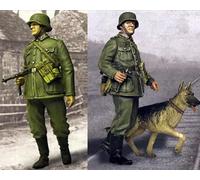 TRUEGRIS 1/35 Figurines en résine de Soldats allemands de la Seconde Guerre Mondiale (2 Figurines), Non assemblées et Non peintes //q9D2J2