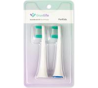 truelife Embouts de brosse à dents SonicBrush UV en pack de 2 avec anneaux de couleur pratiques blanc One Size