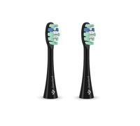 TrueLife SonicBrush Clean-Series Lot de 2 têtes de brosse de rechange, standard, sans BPA, pour éliminer la plaque dentaire et les soins dentaires (brosses de rechange noires)
