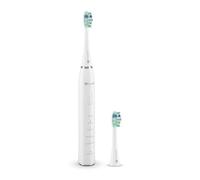 TrueLife SonicBrush Clean30 Brosse à dents sonique, 70 000 mouvements par minute, 5 modes, 2 têtes standard, 30 jours avec une seule charge, blanche