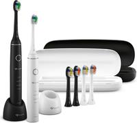 TrueLife SonicBrush Compact Duo Adult Oscillating Toothbrush Noir, Blanc
