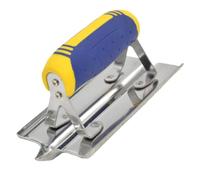 Truelle à béton en acier - Coupe-bordures pour béton, truelle à béton de précision | Coupe-bordures manuel pour béton à extrémités courbes ou droites | Poignée ergonomique, outils de finition pour pro