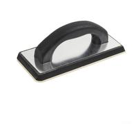 Truelle à béton portable avec base en caoutchouc, truelle d'angle en alliage d'aluminium pour enduit, joint, stuc, doublure sèche, revêtement de piscine et applications de construction