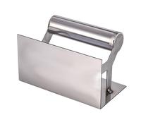 Truelle à bords carrés de qualité professionnelle - Corps en acier inoxydable robuste - Poignée confortable - Pour lisser les coins muraux - Truelle carrée en acier inoxydable