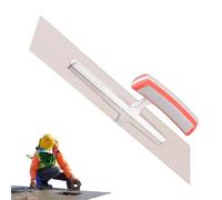 Truelle à ciment en acier inoxydable - Gabarit mural en d'aluminium | L'acier inoxydable robuste résiste à l'usure, le système de fond plat et lisse simplifie les tâches de plâtrage des panneaux