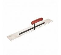 Truelle à Colle Professionnel Outil | Acier Inoxydable, Truelle Crantée, gran taille, Peigne à Mortier Cranté, Carreleurs, Bricoleurs