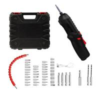 Truelle à corde de tournevis rechargeable, corde sans corde de tournevis électrique | tournevis de transport avec,Kit de perceuse électronique rotatif pour les réparations de maison et