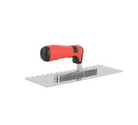 Truelle à encoches plates pour sols et carrelages Outils de séchage Tambour Putty Cloisons sèches Plancher à outils à main Carrelage Spatule Boutonnée Spatule Pinceau de lissage