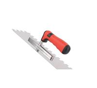 Truelle à encoches plates pour sols et carrelages Outils de séchage Tambour Putty Cloisons sèches Plancher à outils à main Carrelage Spatule Boutonnée Spatule Pinceau de lissage