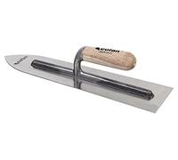 Truelle Auto-nivelante en Acier Carbone avec Manche en Bois | Dimensions de la Lame : 400 x 110 x 1 mm | Outils de Construction