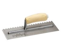Truelle Carrée Notchée Marshalltown M702S Poignée En Bois 11 X 4,5 Po