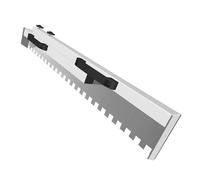 Truelle Crantée en Acier Inoxydable, Peigne à Mortier Réglable 30-90 cm, Truelle à Carrelage Professionnelle, Raclette Dentée pour Colle (Carré)