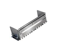 Truelle crantée en acier inoxydable pour pose de carreaux - Largeur réglable - Hauteur pour étaler un adhésif lisse - Truelle de plâtrage en acier inoxydable