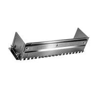 Truelle crantée en acier inoxydable pour pose de carreaux - Largeur réglable - Hauteur pour étaler un adhésif lisse - Truelle de plâtrage en acier inoxydable