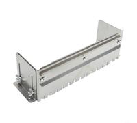 Truelle crantée réglable en acier inoxydable pour application de coulis Outil professionnel de maçonnerie Épandeur de ciment 200 mm (A)