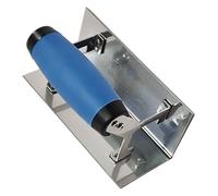 Truelle d ' angle intérieur/extérieur en acier inoxydable, finition lisse avec poignée ergonomique confortable pour le nettoyage des murs, cuisine, salle de bain, applicateur d ' angle