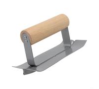 Truelle d'angle à 90 degrés pour travaux de tôles internes et externes, en acier galvanisé avec poignée en bois, bord de coupe semi-arrondi et trancheuse coulissante pour (type B)