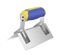 Truelle d'angle en acier inoxydable avec poignée antidérapante professionnelle pour plâtrer les cloisons sèches et le plâtrage