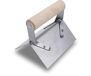 Truelle d'angle extérieur Marshalltown à rayon angulaire, en acier, pour les angles dans le béton et les escaliers, dimension : 127x64 mm