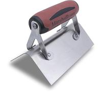 Truelle d'angle extérieure Marshalltown avec poignée Durasoft, truelle d'angle en acier inoxydable, dimensions de la truelle : 152x64 mm, angle avec rayon