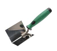 Truelle d'angle pour mur extérieur et intérieur - Outil auxiliaire en acier inoxydable - Truelle d'angle ergonomique pour plâtrage