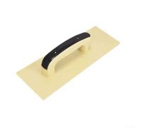 Truelle de finition plate en plastique robuste conçue pour les tâches de béton, de ciment sec et de plâtrage, avec une prise en main confortable et une construction résistante à la rouille (kaki petit