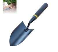 Truelle de jardin robuste avec poignée ergonomique, large lame en métal pour creuser, transplanter du terreau, transplanter des fleurs de printemps, plantes d'intérieur et d'extérieur (noir_A)