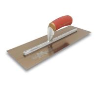 Truelle de lissage - Marshalltown - DuraFlex - Acier doré - 330x127 mm - Manche DuraSoft