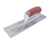 Truelle de lissage Marshalltown PermaShape, forme incurvée, en acier au carbone, parfaite pour les plâtriers et les enduits, taille de la truelle : 305x76 mm