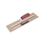 Truelle de lissage pour cloisons sèches de Marshalltown, truelle à plâtre en acier doré avec manche DuraSoft, dimensions : 457x127 mm