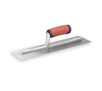 Truelle de lissage pour maréchalerie avec poignée souple en acier au carbone, truelle de lissage pour béton et terre, dimensions de la truelle : 356x102 mm