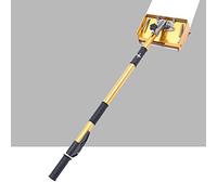 Truelle de Maçon Drywall Kit plat pour nettoyage, Lisseuse de béton Spatule, cloison sèche, 26,5 x 13 cm Bull Float avec poignée réglable de 101 à 150 cm, pour décoration murale et construction