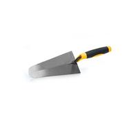 Truelle de maçon ronde forgée acier trempé bi matière PVC Caoutchouc