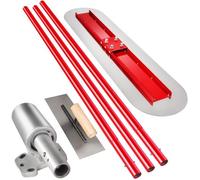 Truelle de Maçon - VEVOR - 120x30 cm - Acier - Réglable - Rouge