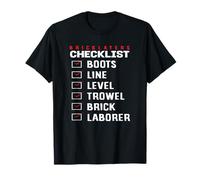 Truelle de niveau de ligne pour briquetier T-Shirt