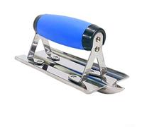 Truelle de plâtrage en acier inoxydable pour multi-finition, écrémage et rendu - Lame de 182 mm x 78 mm, base en alliage sans niobium, ergonomique (B)