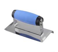 Truelle de plâtrage - Lame en acier inoxydable avec poignée ergonomique en plastique pour écrémage, enduit, cloison sèche, stuc et revêtement de piscine (A)