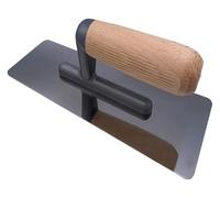 Truelle de plâtrage - Seau Outil maçonnerie Poignée en bois acier inoxydable(Trapezoid)