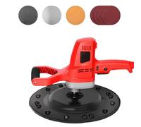 Truelle électrique 1280 W pour béton et mortier, avec 7 disques de ponçage et 6 vitesses réglables. Outil portable pour lisser, presser et finir les enduits