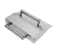 Truelle en Plâtrage en Acier Inoxydable, Port de Mortier de Ciment Contrôlable Conçu, Double Poignée Facile, Processus de Flexion de la Machine, dureté élevée, pour Outils en