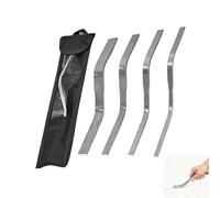 Truelle pointue 4 pièces en acier inoxydable en forme de S | Outils de maçonnerie sans effort pour mur, sol, trottoir, allée, patio, cheminée, béton, ciment