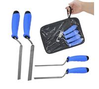Truelle pointue - 4 pièces en acier inoxydable - Pointeur précis pour ciment | Outils de construction professionnels pour mortier, plâtre, scellage, débutant, rénovation de maison, stuc