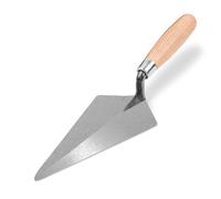 Truelle pointue de maçonnerie | Truelle de brique de 20,3 cm avec lame en acier au carbone | Petite truelle pointue pour ciment et maçonnerie | Truelle de maçon avec poignée en bois