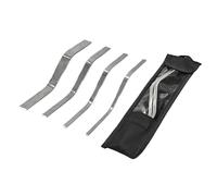 Truelle pointue - Jointer de brique en acier inoxydable | Jointer de | Outils de pointage de brique à double extrémité pour la construction de , trottoirs, cheminées, allées, patio, pierre