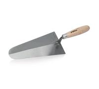 Vito Truelle de maçon Portugaise forgée ronde 220 mm Acier trempé Manche en bois
