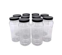 Truenova Lot de 10 bocaux de rangement en plastique de 1 L pour aliments et travaux manuels