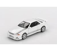 Truescale Miniatures Mini GT MGT01066-BL - Nissa. Skyline GT-R (R32) Veilside Combat C-I White 2011 en Emballage Blister - echelle 1/64 - Voiture Miniature