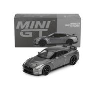 Truescale Miniatures Mini GT MGT01089-R - Nissa. GTR (R35) CRS Version Dark Metal Gray 2013 - échelle 1/64 - Voiture Miniature